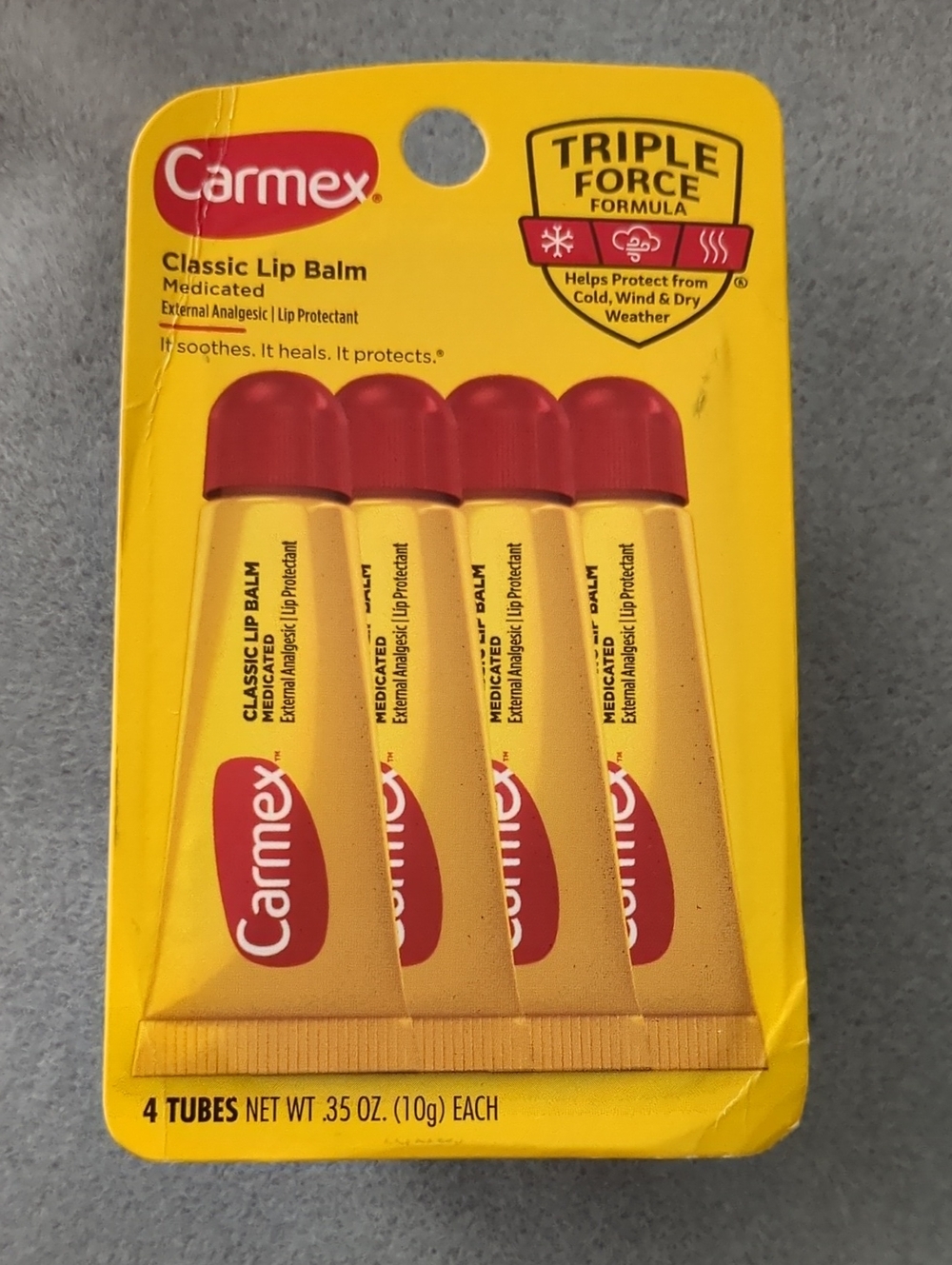 Carmex Classic Lip Balm 4-Pack - NWT